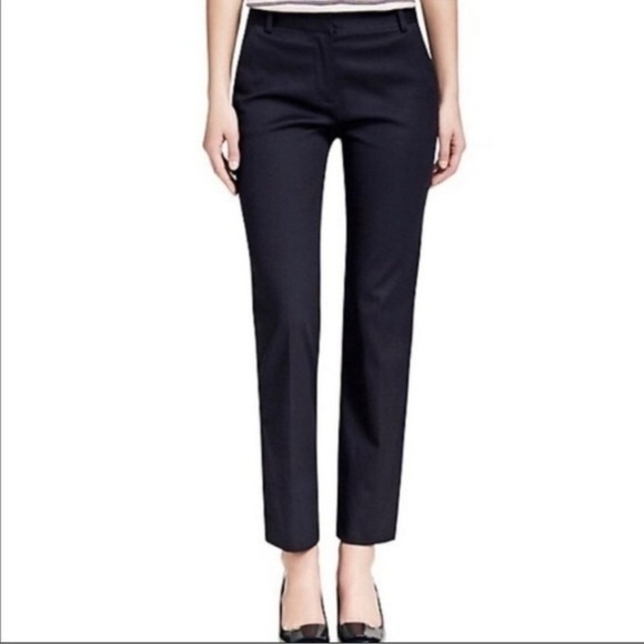 NWT Tory Burch Skinny Pant Medium Navy 411 Blue sz 0 - Picture 1 of 11